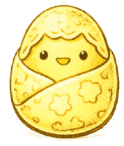 Golden Glow Basket egg