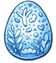 Blue Skies Basket egg