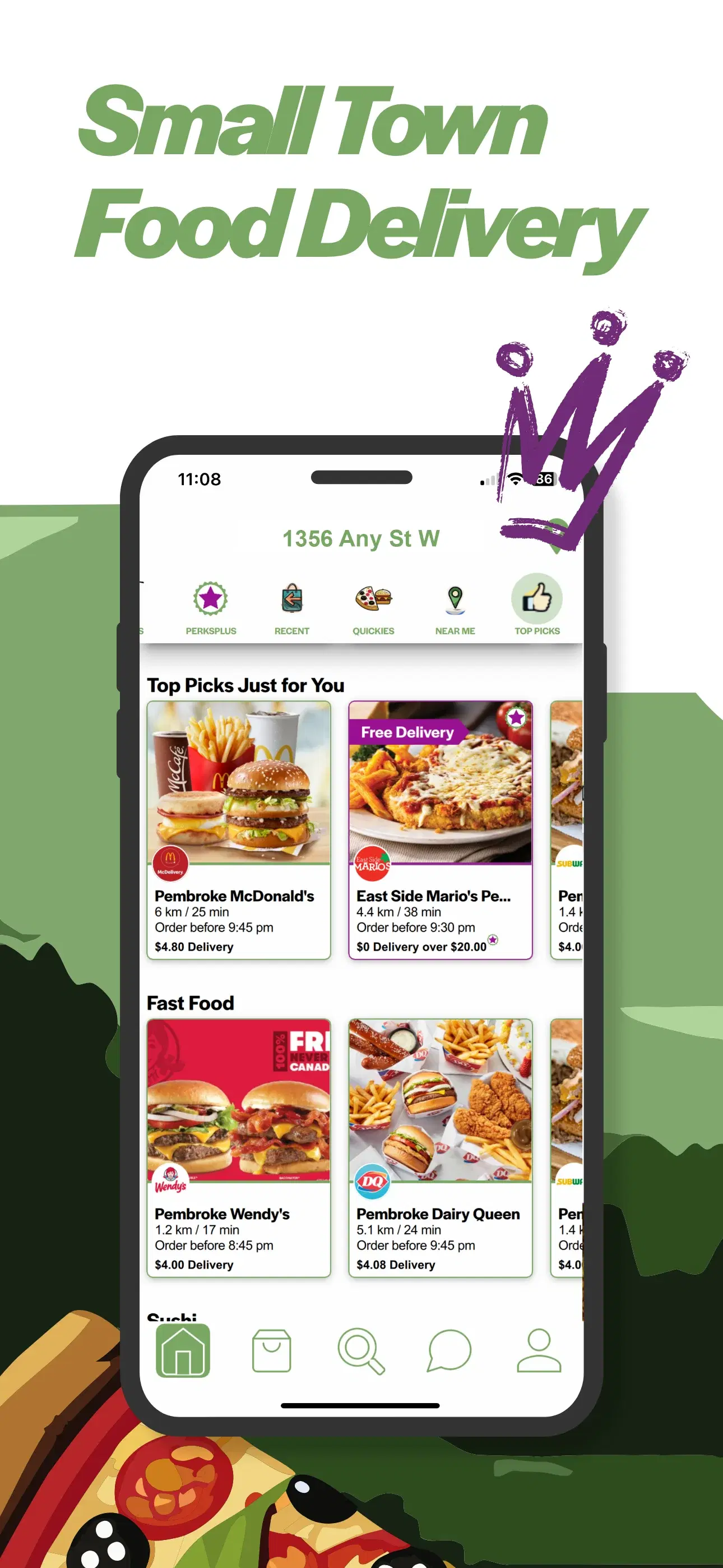 Valley Eats mobile app checkout process